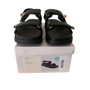 A New Day Black Jonie Sandals with Arch Support | New in Box | 8.5